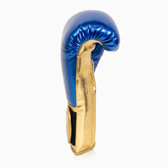Boxhandschuhe Adidas Hybrid 500 Pro mit Klettverschluss Blau-Gold