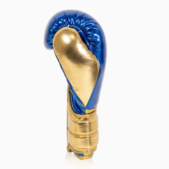 Boxhandschuhe Adidas Hybrid 500 Pro mit Klettverschluss Blau-Gold