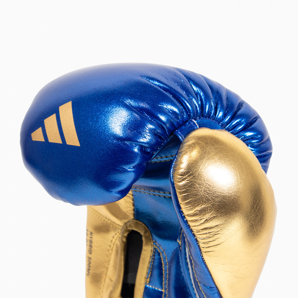 Boxhandschuhe Adidas Hybrid 500 Pro mit Klettverschluss Blau-Gold