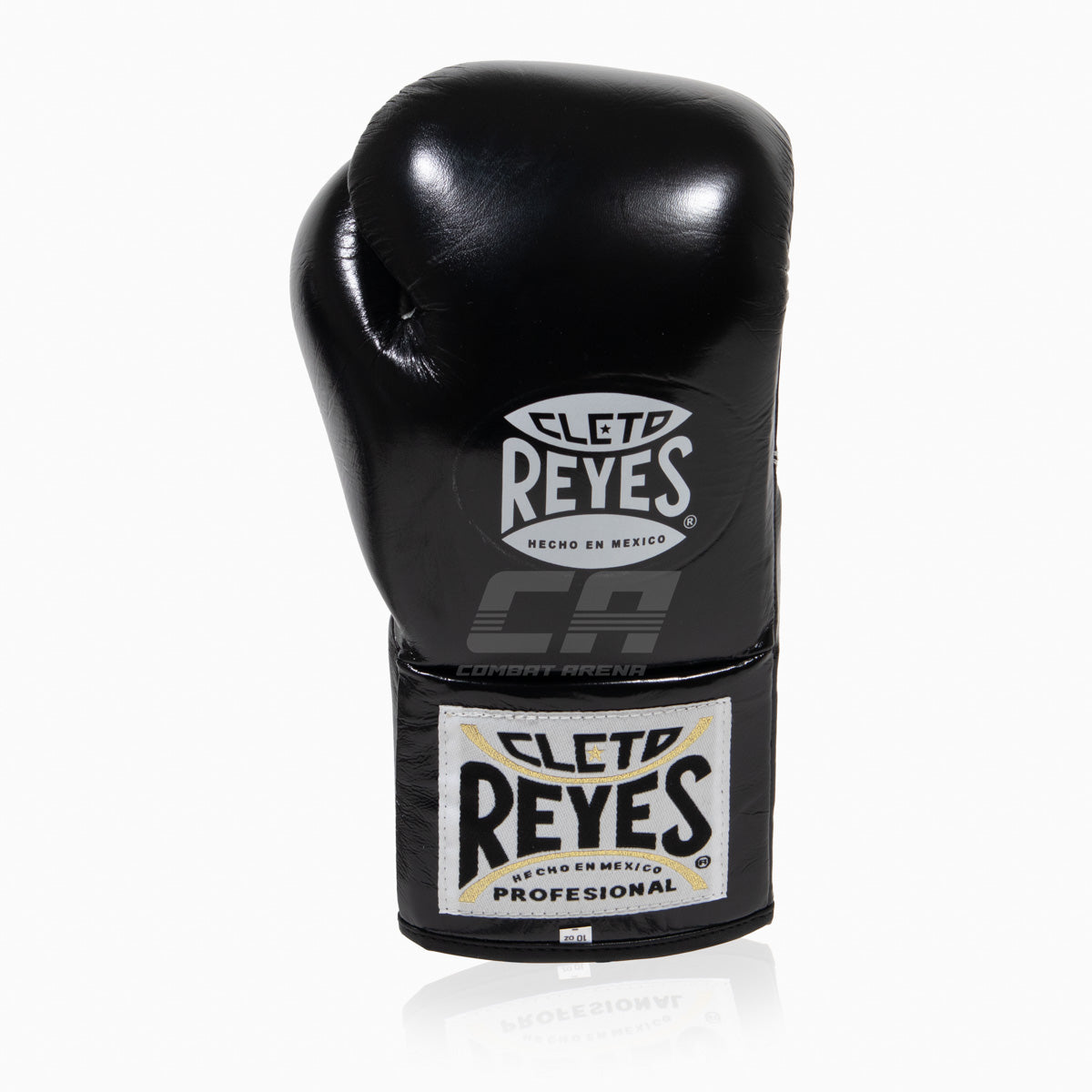 Boxhandschuhe Cleto Reyes Professionelle CB2 Schwarz-Silber mit Schnürung