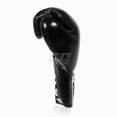 Boxhandschuhe Cleto Reyes Professionelle CB2 Schwarz-Silber mit Schnürung