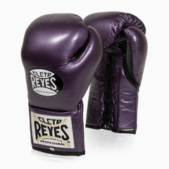 Boxhandschuhe Cleto Reyes Professionelle CB2 Viola mit Schnürung