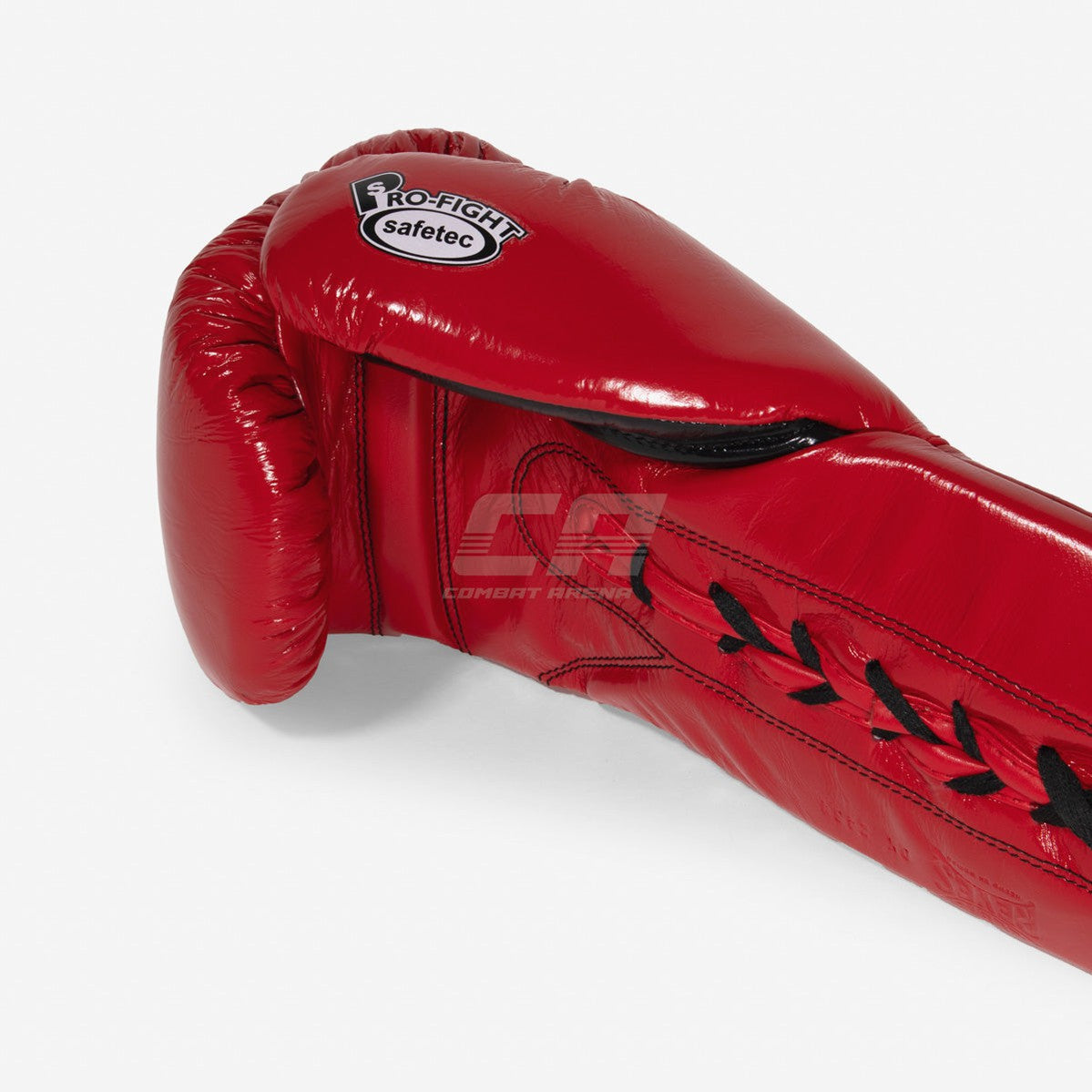 Boxhandschuhe Cleto Reyes Safetec CB4 Rot-schwarz mit Schnürung