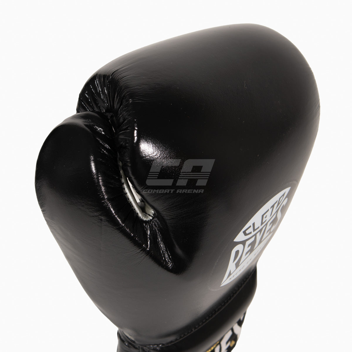 Boxhandschuhe Cleto Reyes Traditional Training CE4 Schwarz-Silber mit Schnürsenkel
