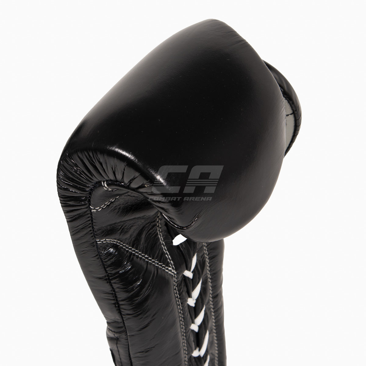 Boxhandschuhe Cleto Reyes Traditional Training CE4 Schwarz-Silber mit Schnürsenkel