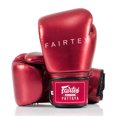 Muay Thai Handschuhe Fairtex Metallico BGV22 Rot