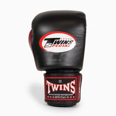 Twins Special Muay-Thai-Handschuhe BGVL3 Schwarz-Weinrot