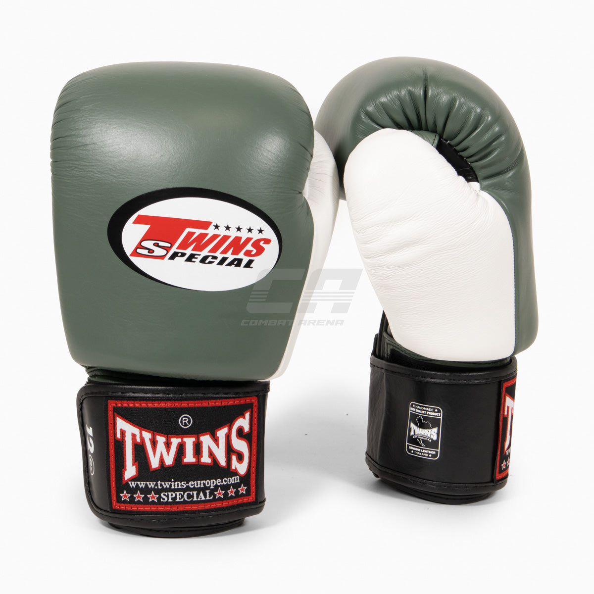 Twins Special Muay-Thai-Handschuhe BGVL4 Schwarz-grün-weiß