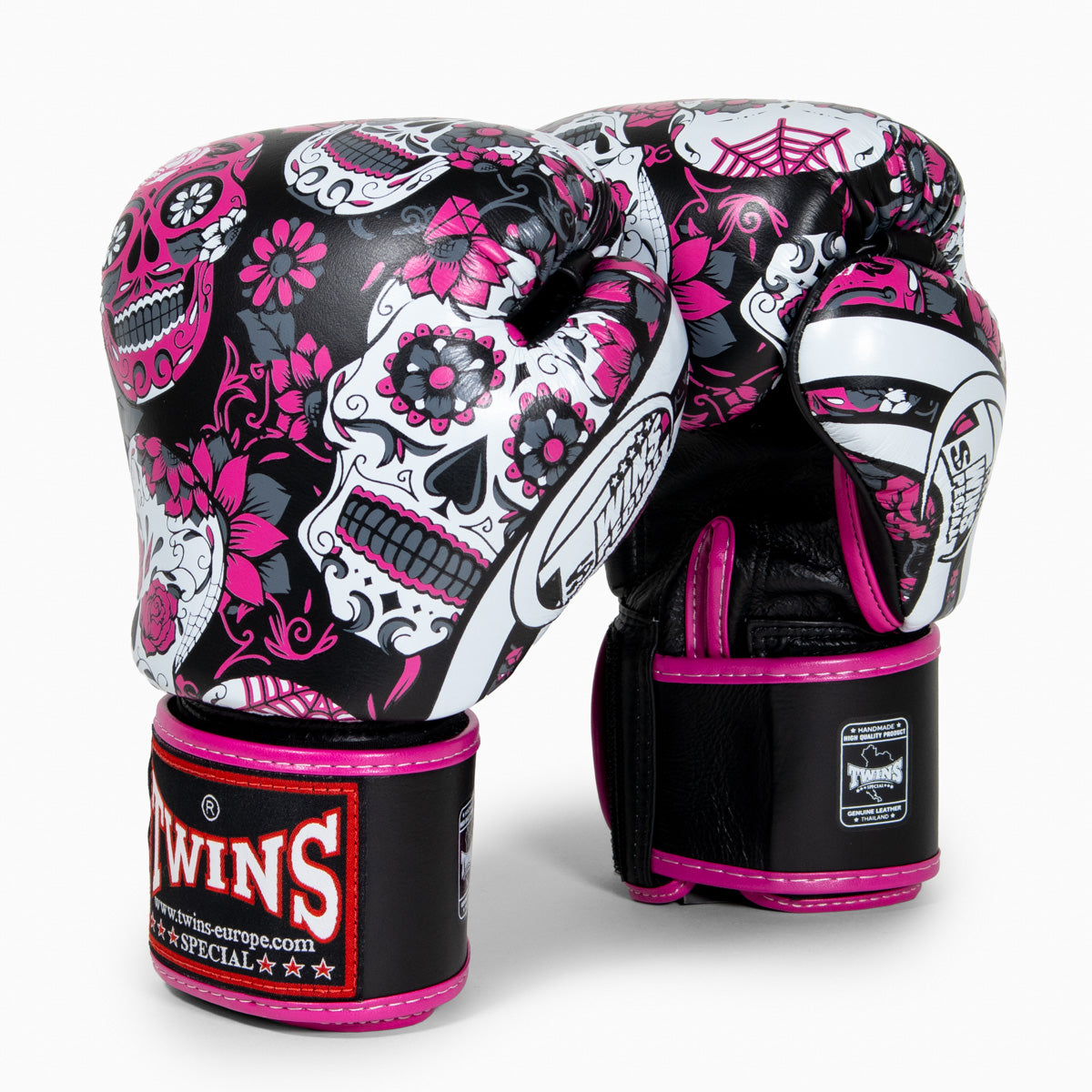 Twins Special Muay-Thai-Handschuhe FBGVL3 Skull Rosa