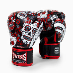 Twins Special Muay-Thai-Handschuhe FBGVL3 Skull Rot