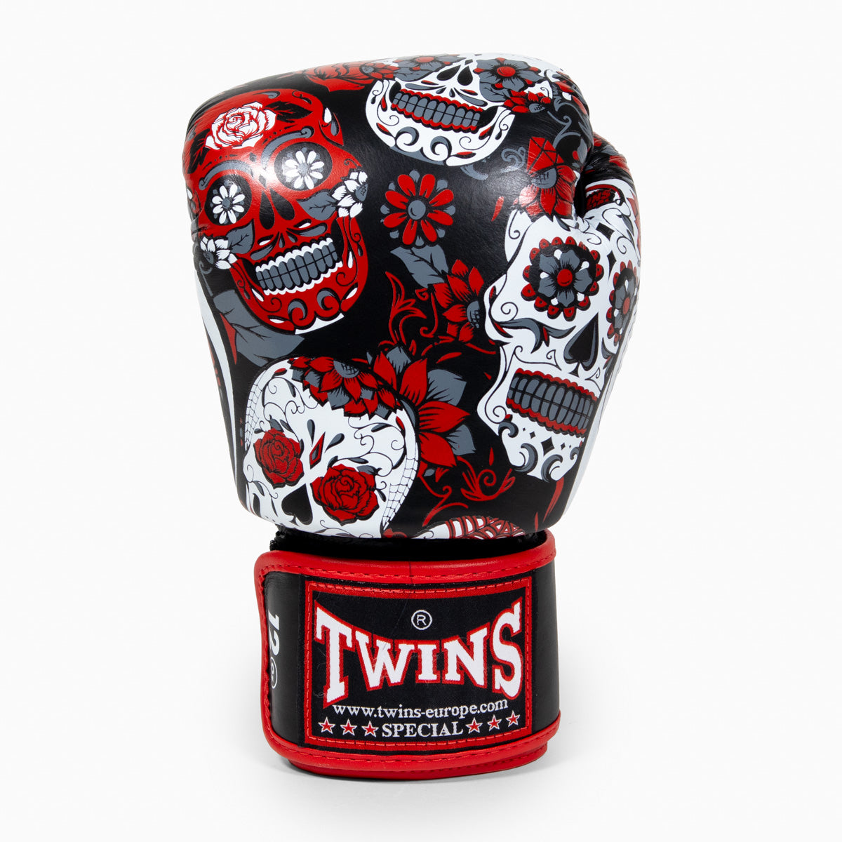 Twins Special Muay-Thai-Handschuhe FBGVL3 Skull Rot