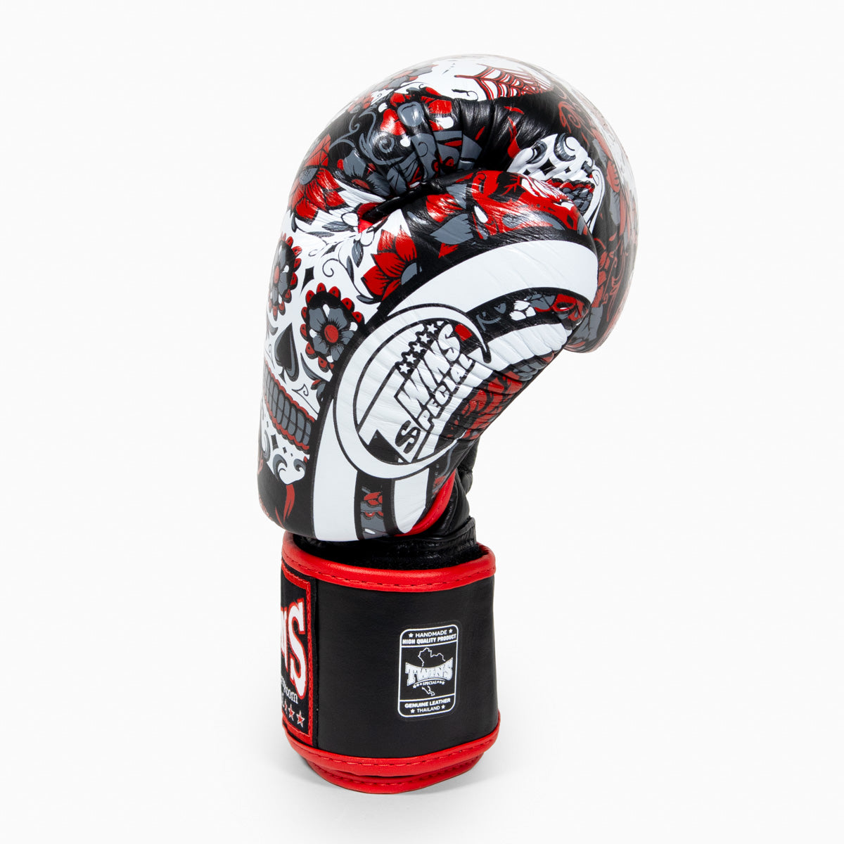 Twins Special Muay-Thai-Handschuhe FBGVL3 Skull Rot