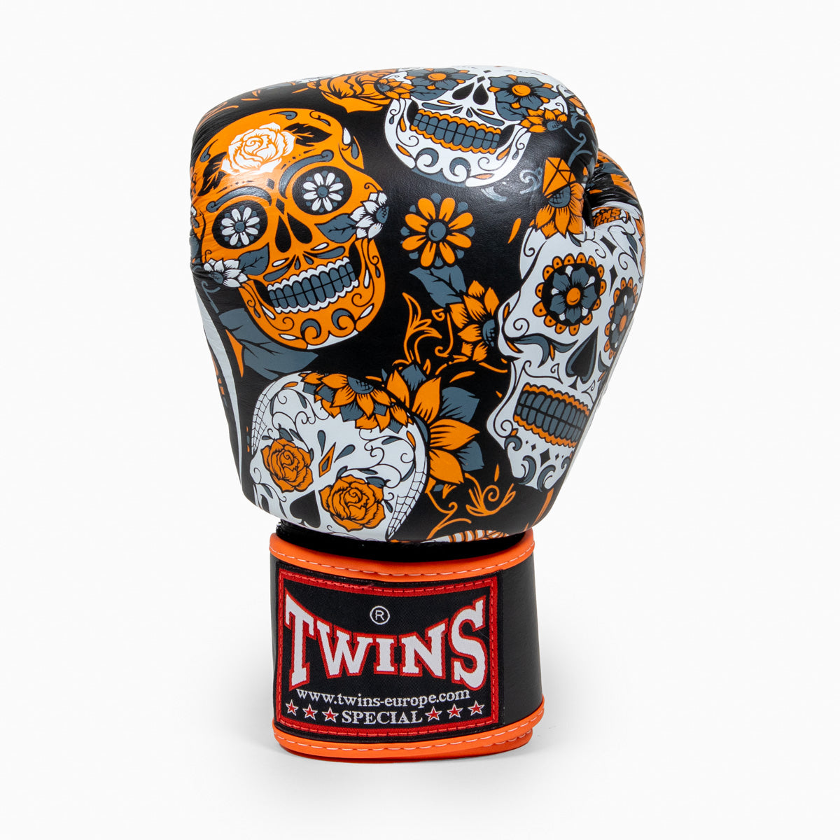 Twins Special Muay-Thai-Handschuhe FBGVL4 Skull Orange