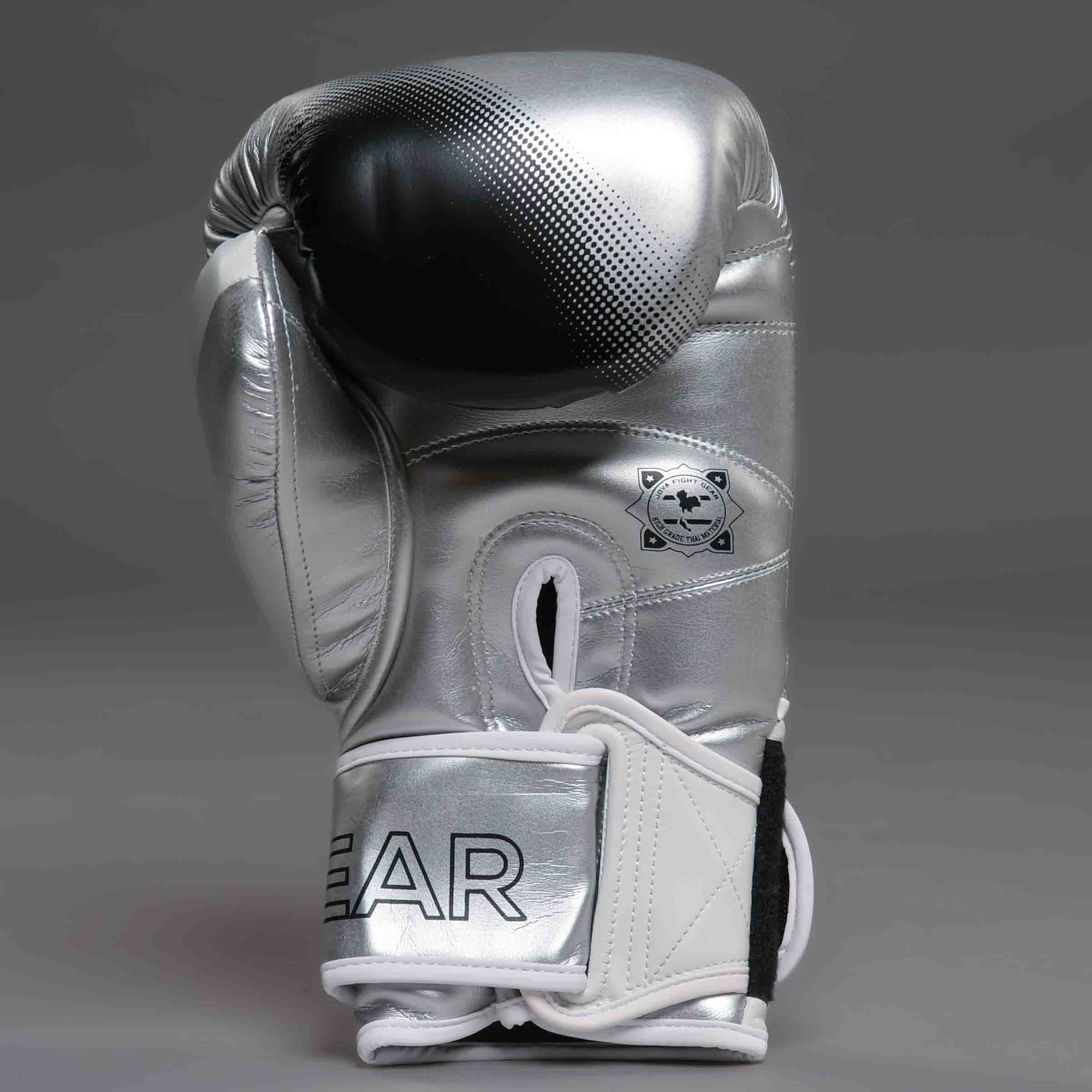 The Joyagear "Evolution" Boxing Gloves - Silver-White