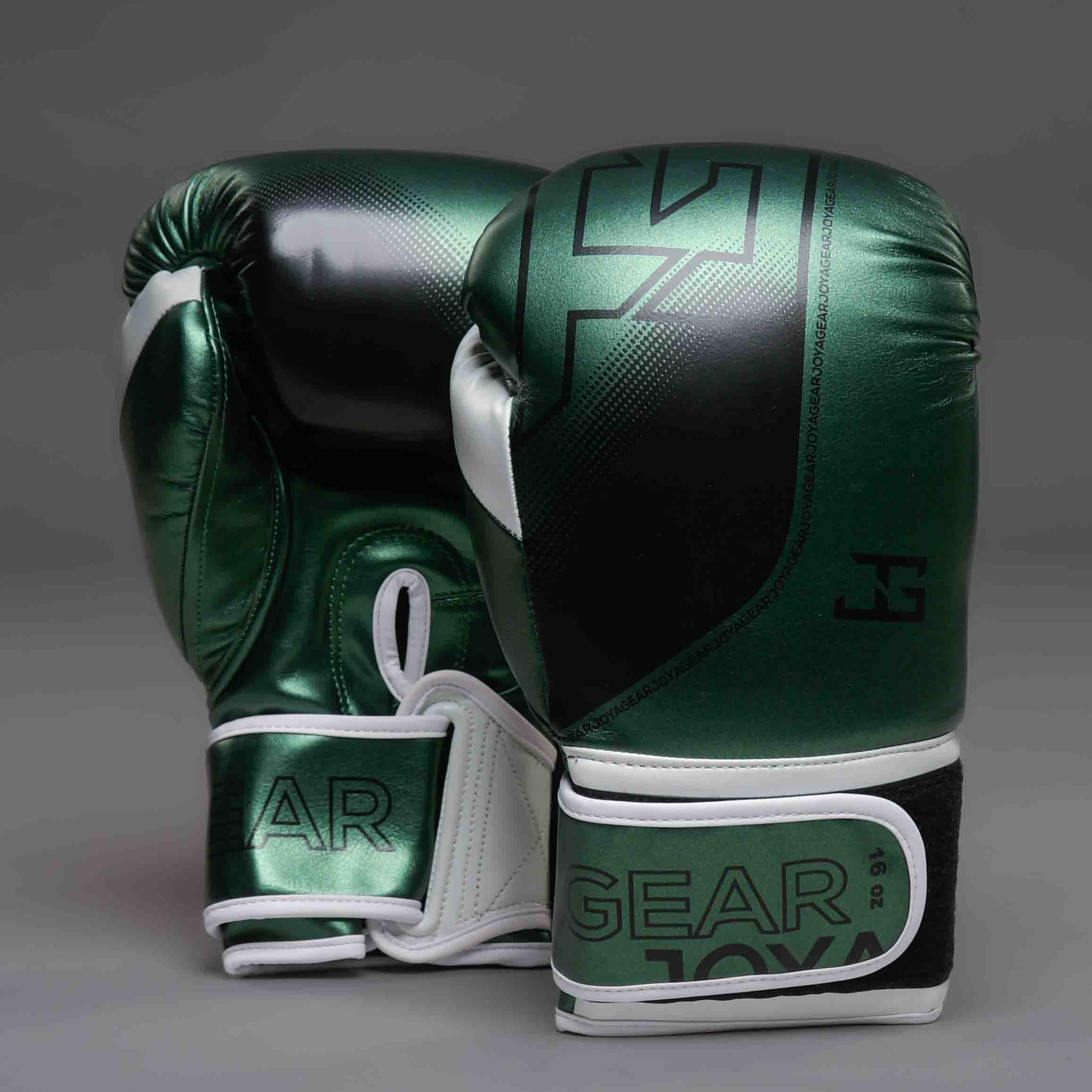 The Joyagear "Evolution" Boxing Gloves - Green-White