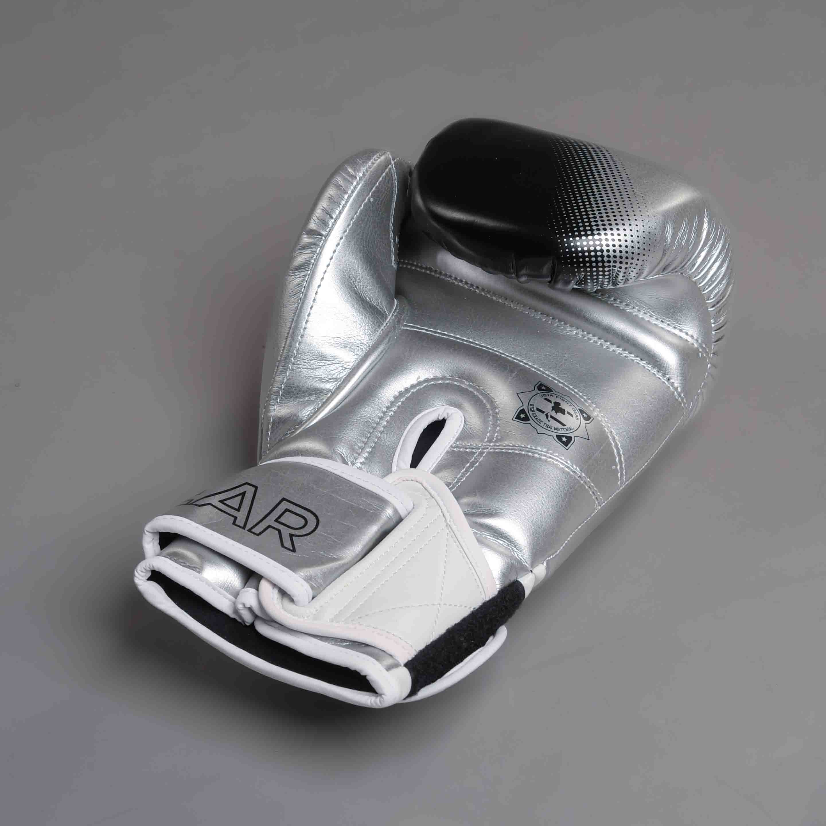 The Joyagear "Evolution" Boxing Gloves - Silver-White