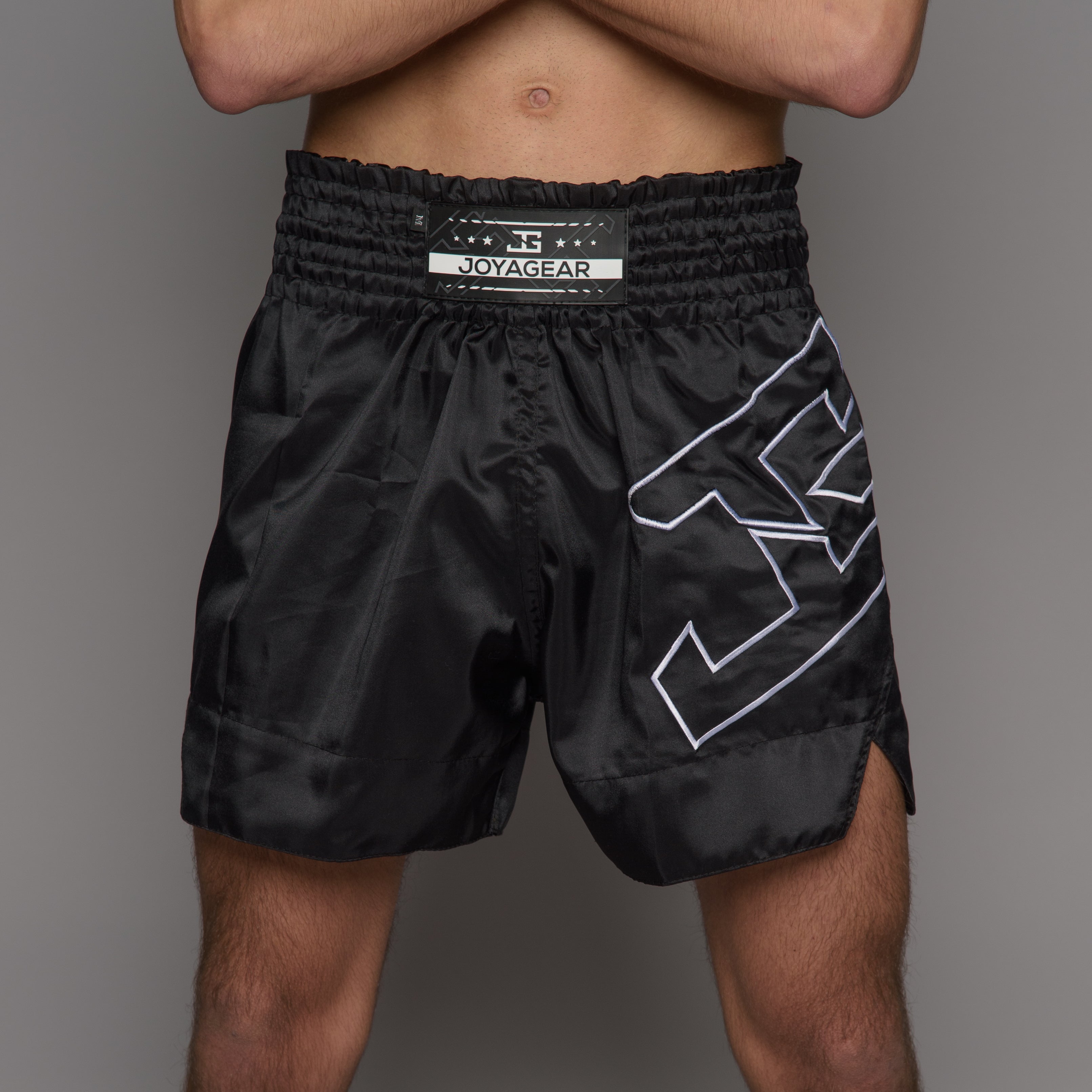 Joyagear Strike Muay Thai Shorts Men Black/White