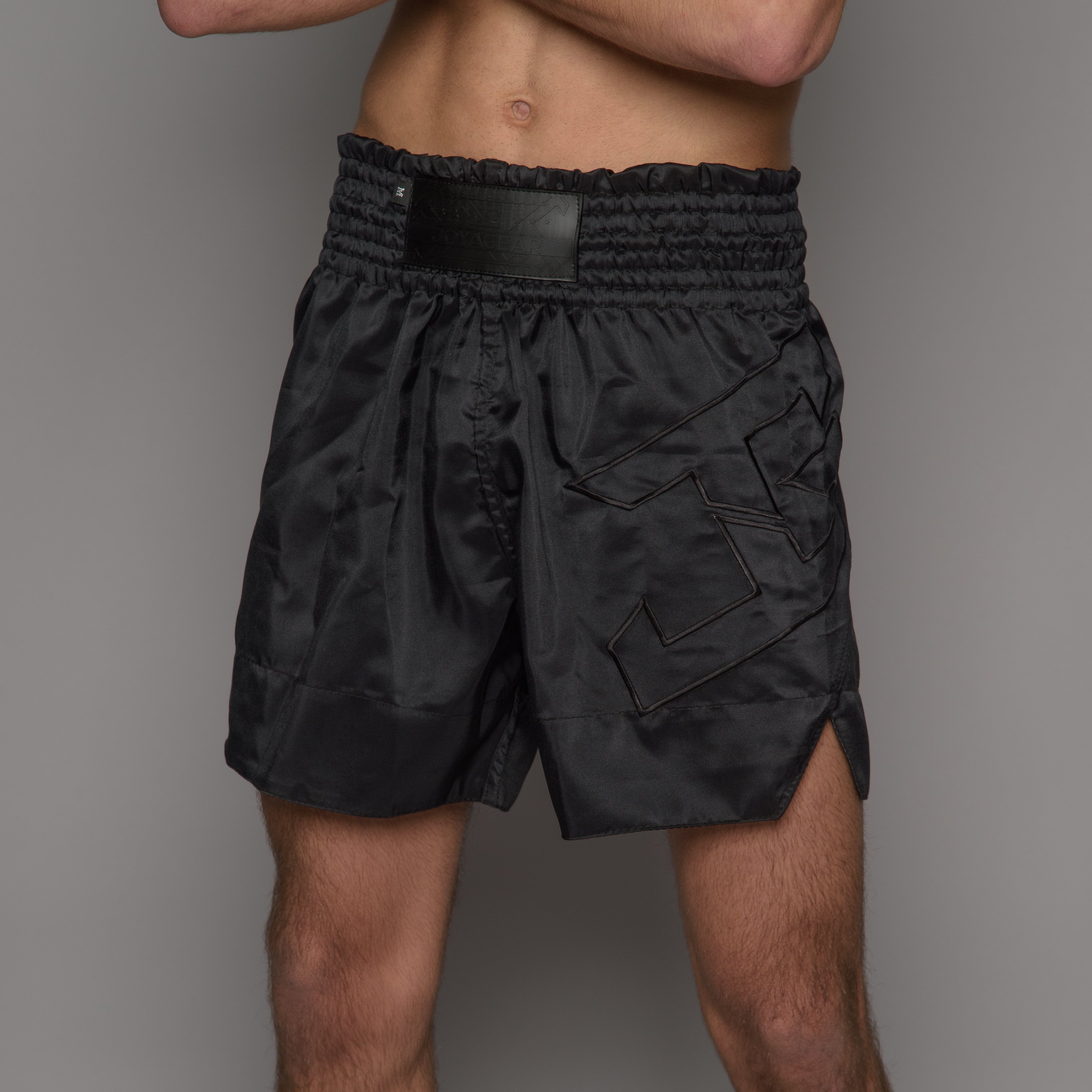 Joyagear Strike Muay Thai Shorts Men Black/Black