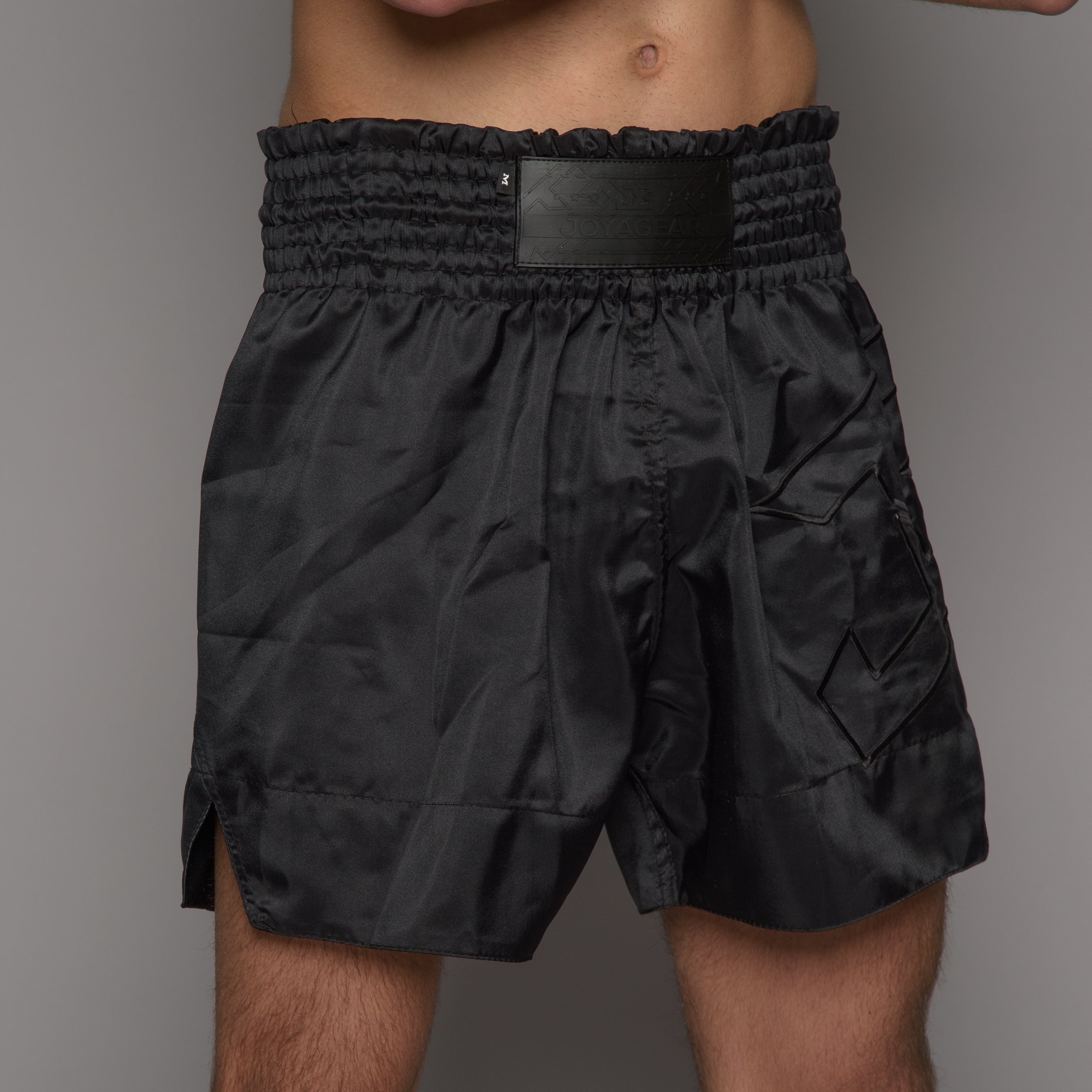Joyagear Strike Muay Thai Shorts Men Black/Black