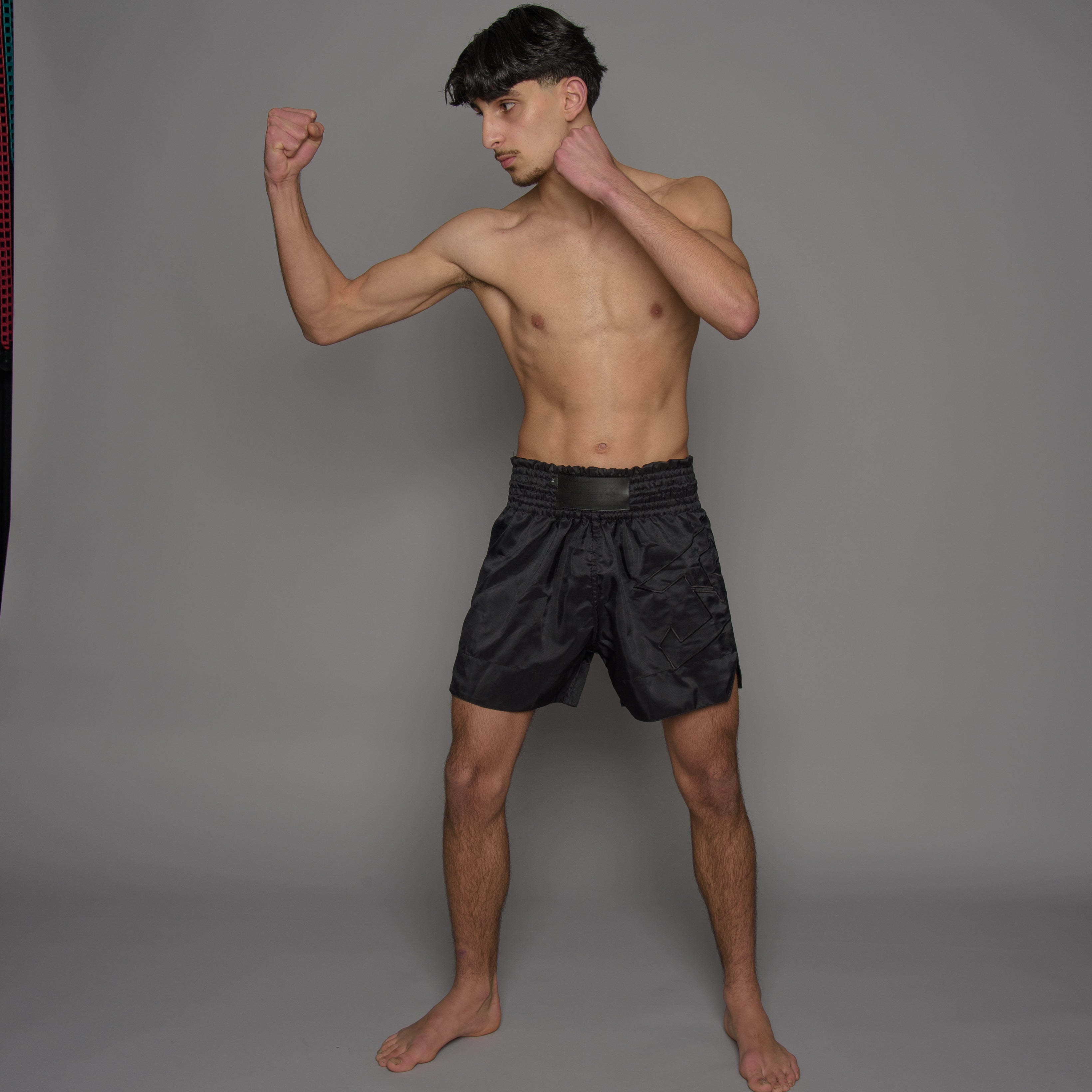 Joyagear Strike Muay Thai Shorts Men Black/Black