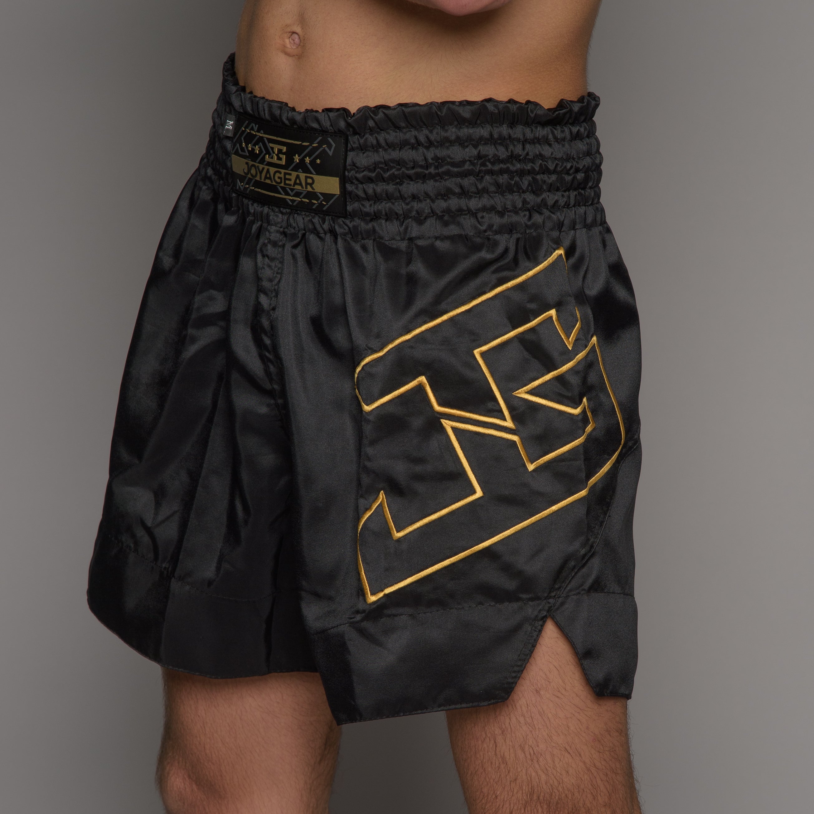 Joyagear Strike Muay Thai Shorts Men Black/Gold