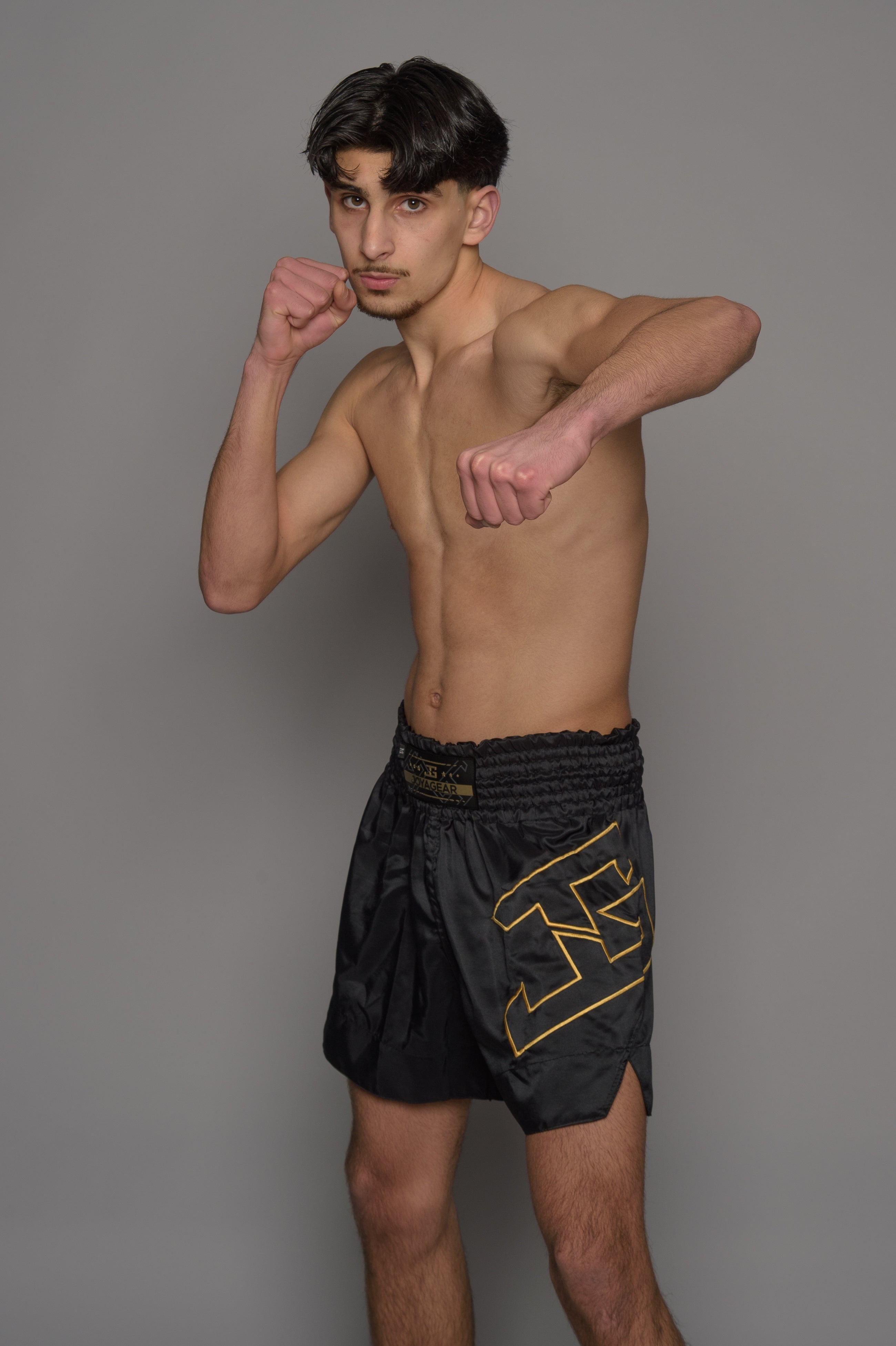 Joyagear Strike Muay Thai Shorts Men Black/Gold