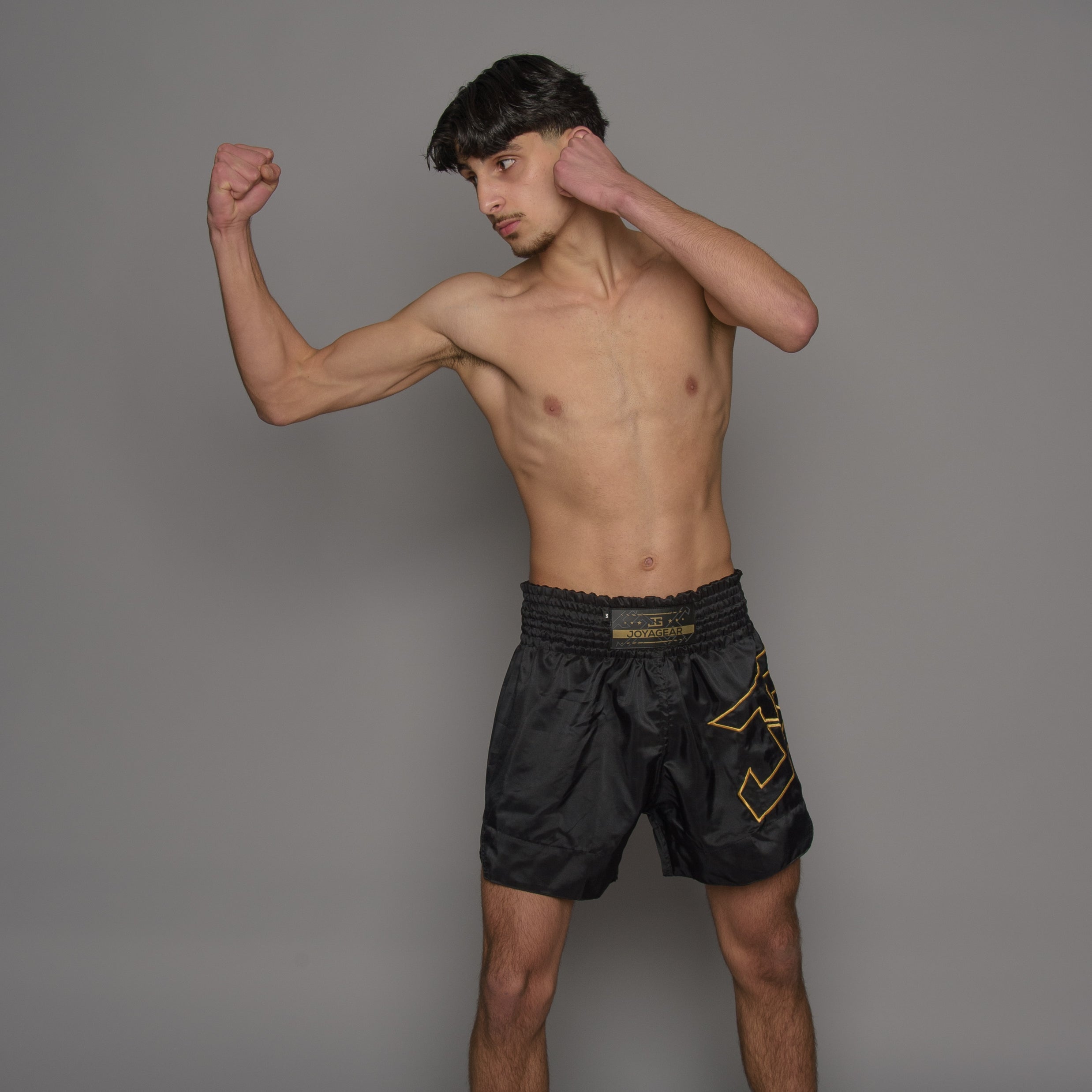 Joyagear Strike Muay Thai Shorts Men Black/Gold