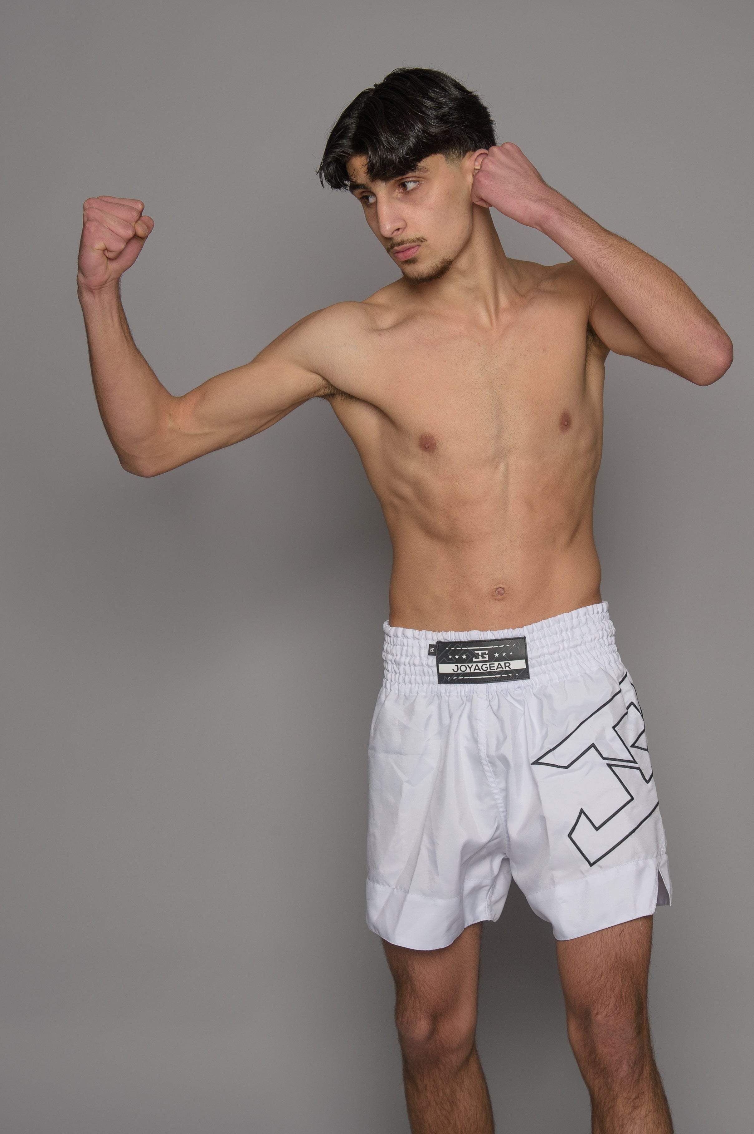 Joyagear Strike Muay Thai Shorts Men White