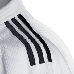 Weißer Judogi Adidas J730 Champion III IJF Slimfit