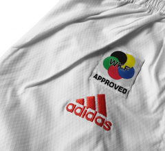 Karateanzug Adidas Kumite Adilight Primegreen WKF Rote Streifen