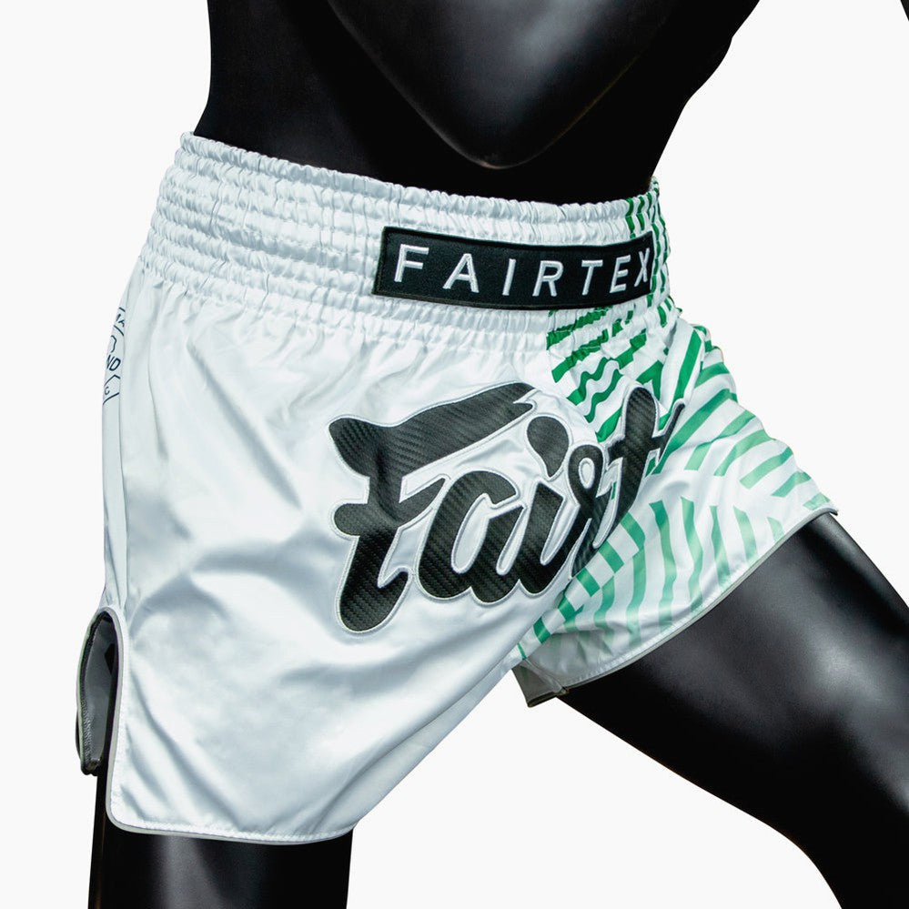 Fairtex Kick-Thai Shorts BS1923 Racer Weiß