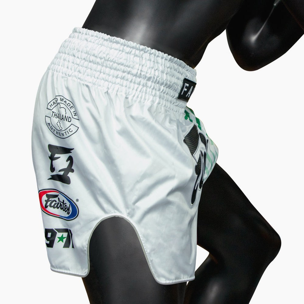 Fairtex Kick-Thai Shorts BS1923 Racer Weiß