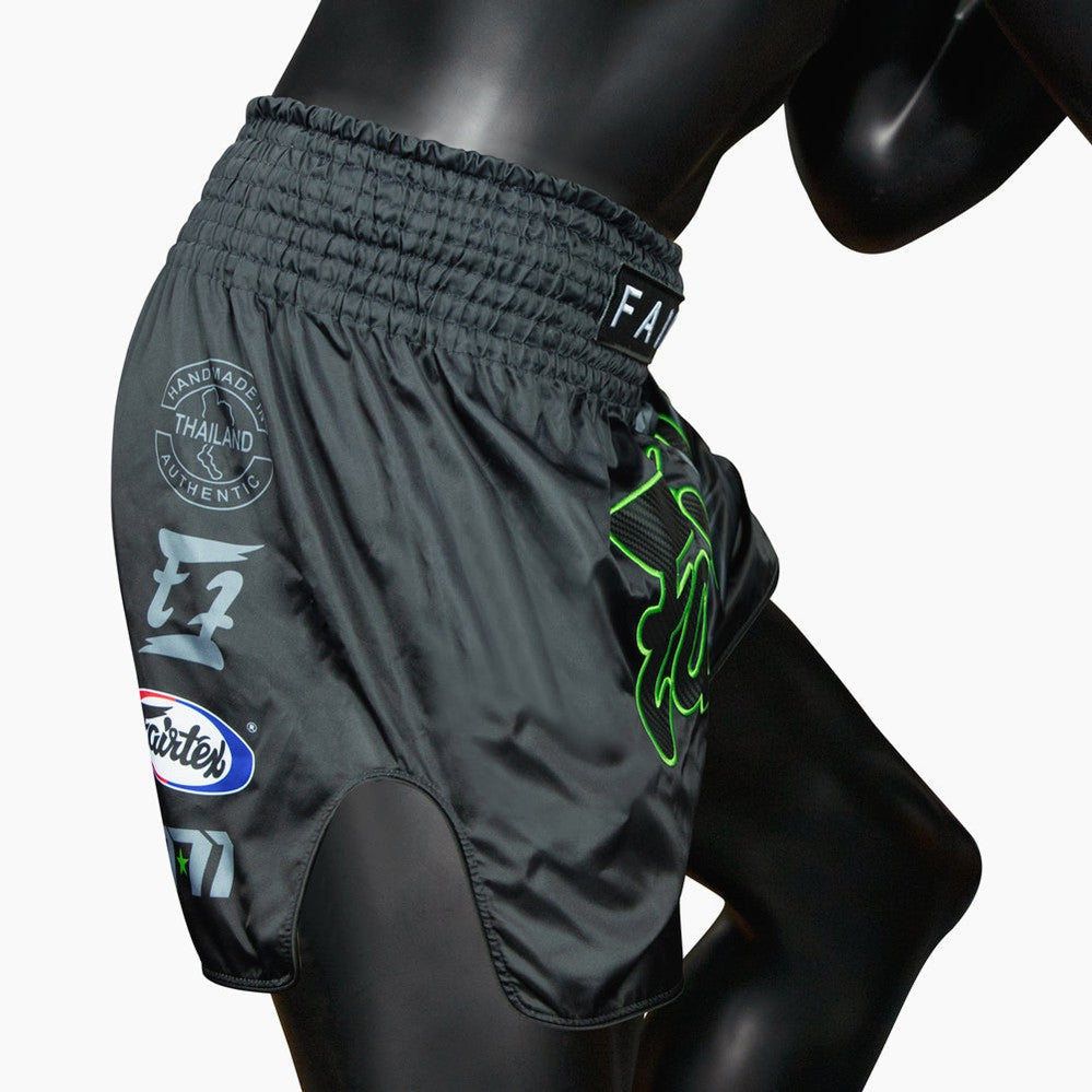 Fairtex Kick-Thai Shorts BS1924 Racer Schwarz