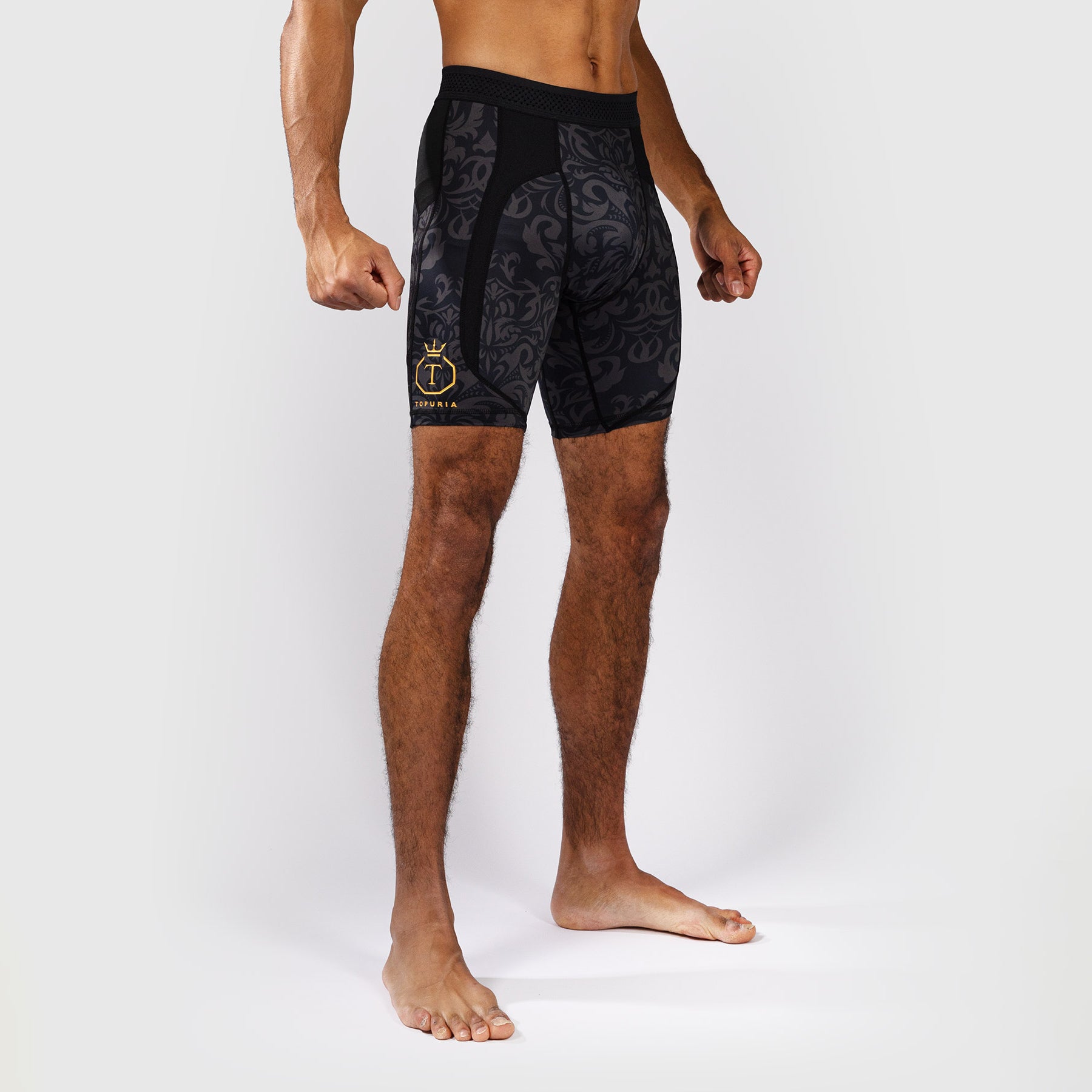 Shorts Kompression Venum x Topuria Unmatched Kompressionsshorts Schwarz