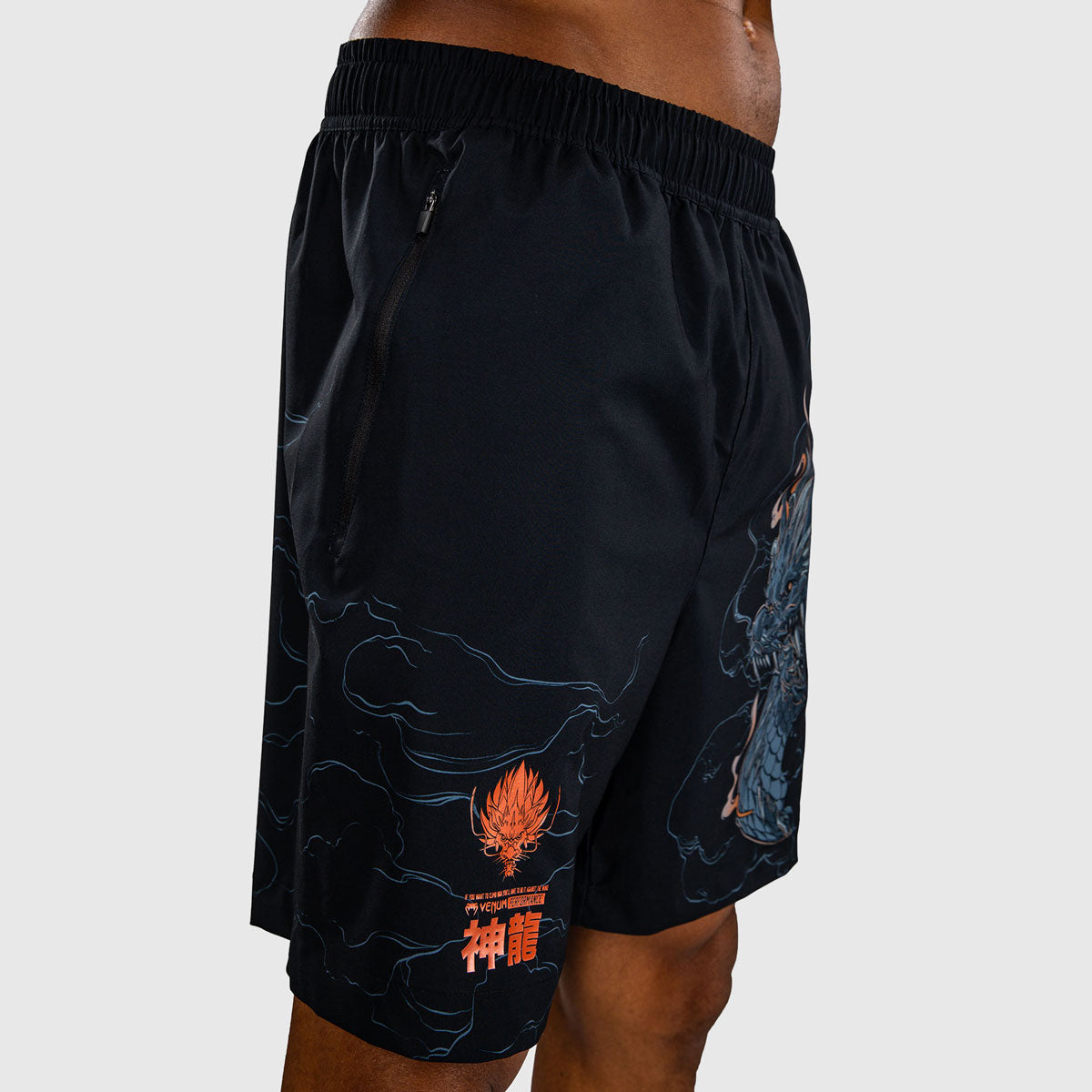 Trainingshorts Venum Thunder Dragon Schwarz