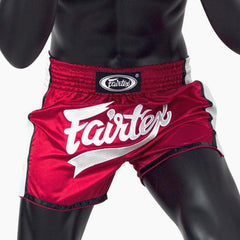 Fairtex Kick-Thai Shorts BS1704 Rot-Weiß