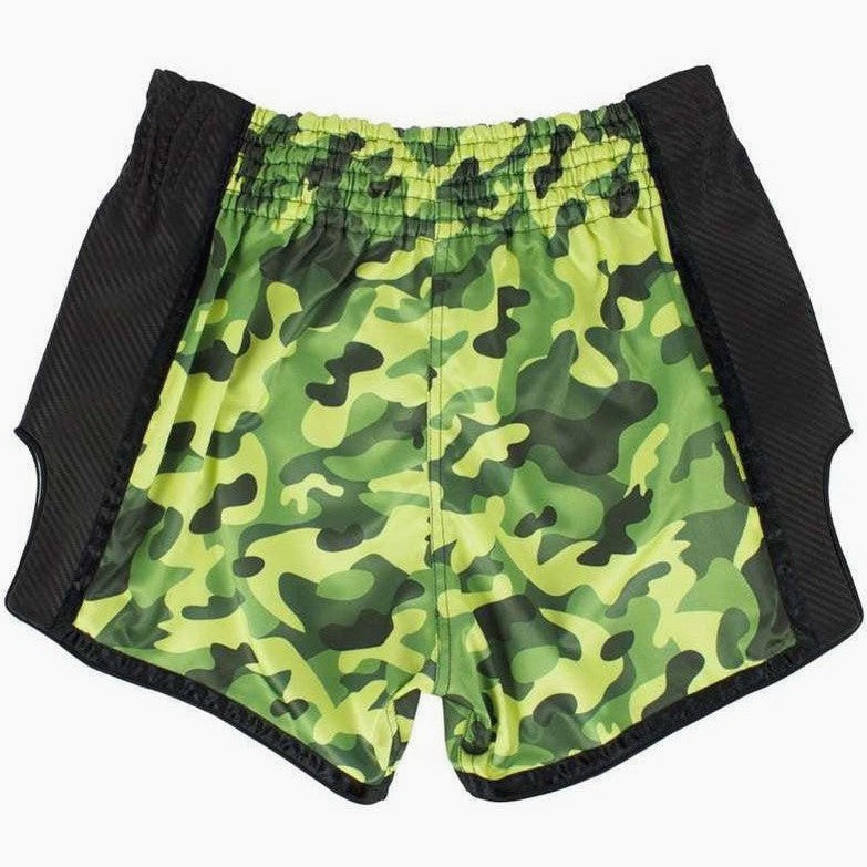 Fairtex Kick-Thai Shorts BS1710 Grünes Tarnmuster