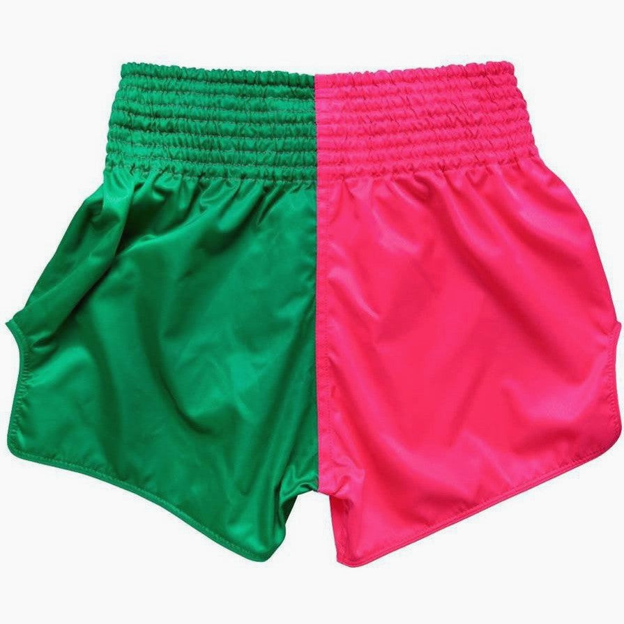 Fairtex Kick-Thai Shorts BS1911 Rosa-Grün