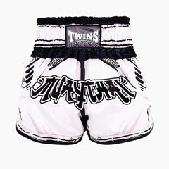 Twins Special Kick-Thai-Shorts Comic Weiß