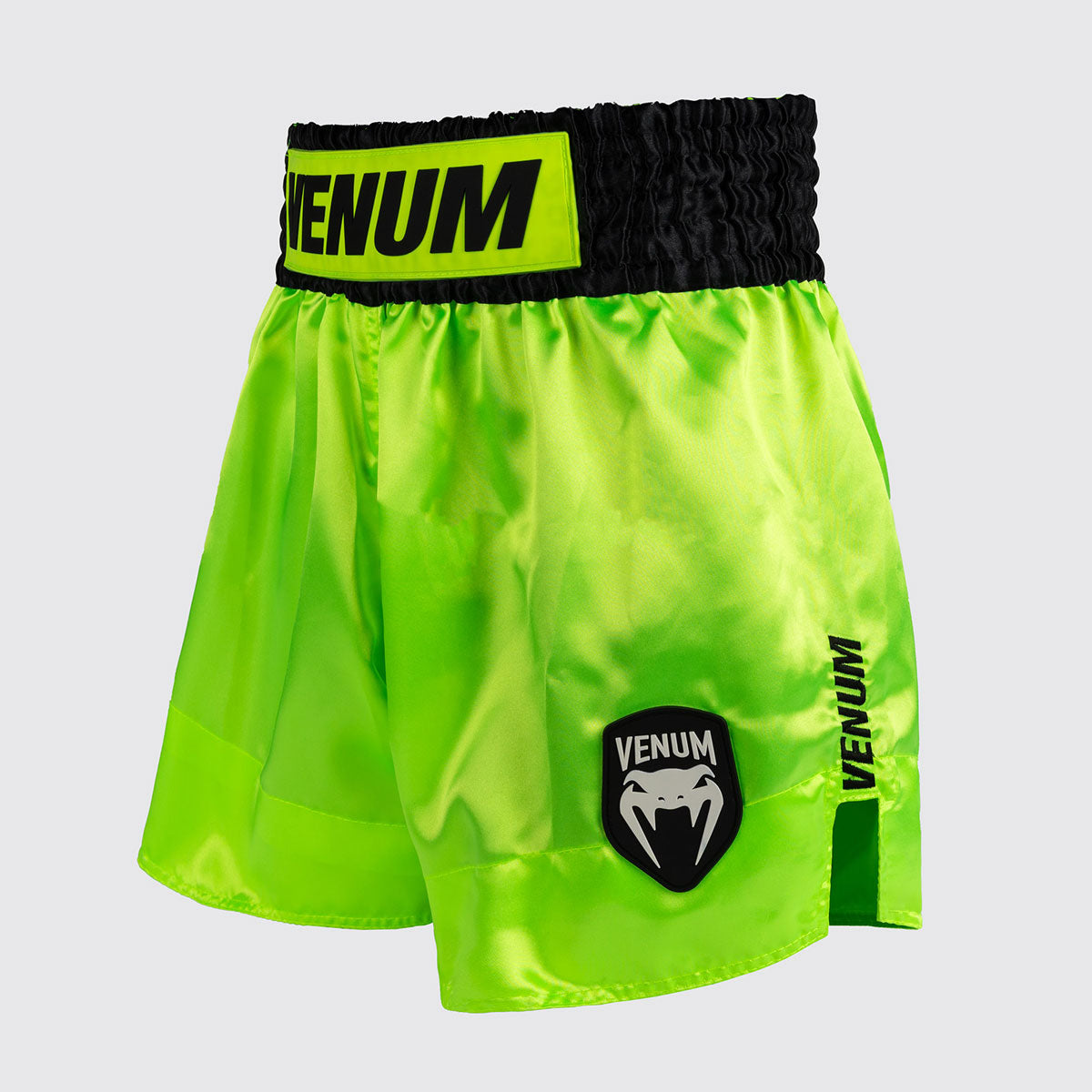 Venum Classic Evo Kick-Thai-Shorts Neon-Gelb-Schwarz