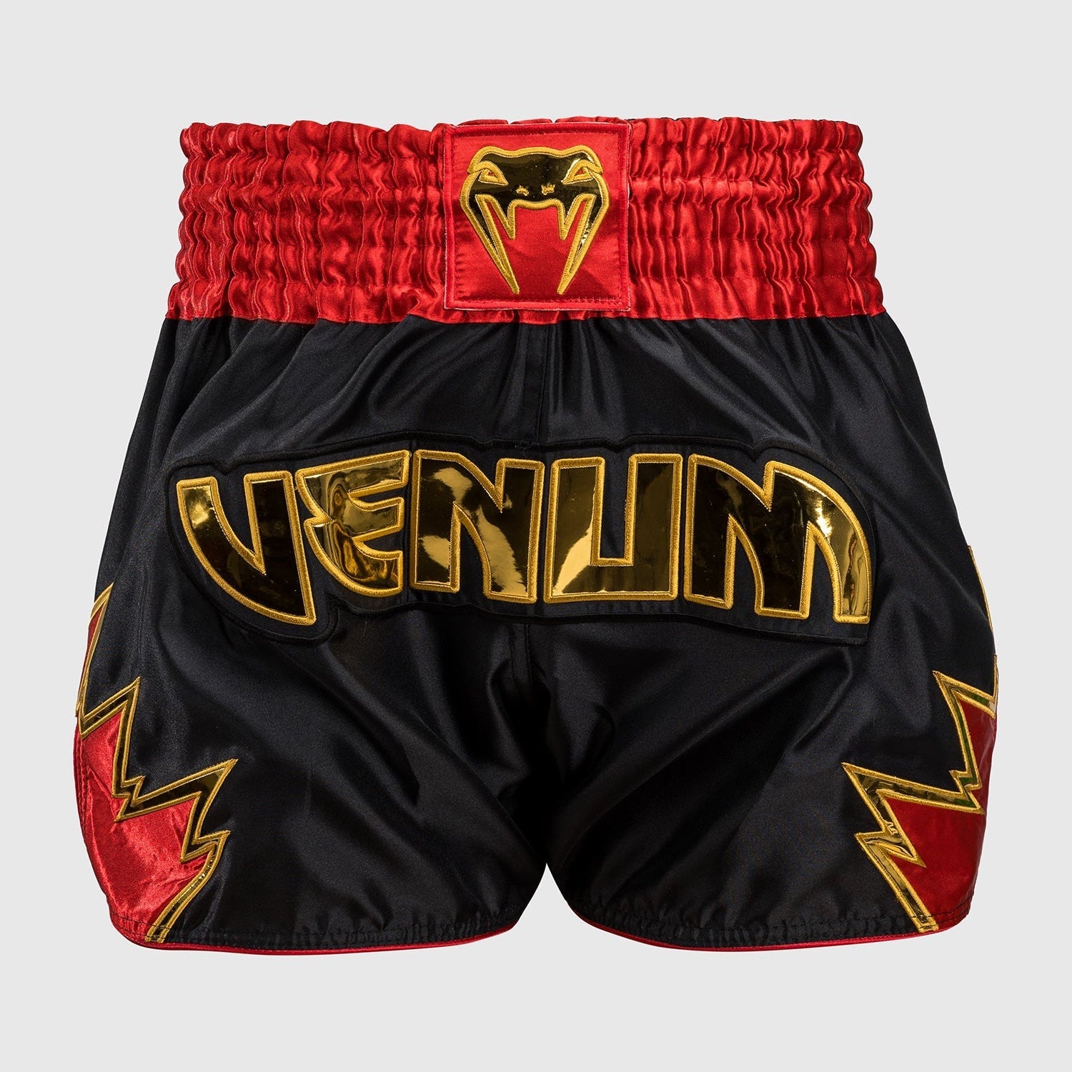 Venum Hölle Kick-Thai-Shorts Schwarz-Gold-Rot