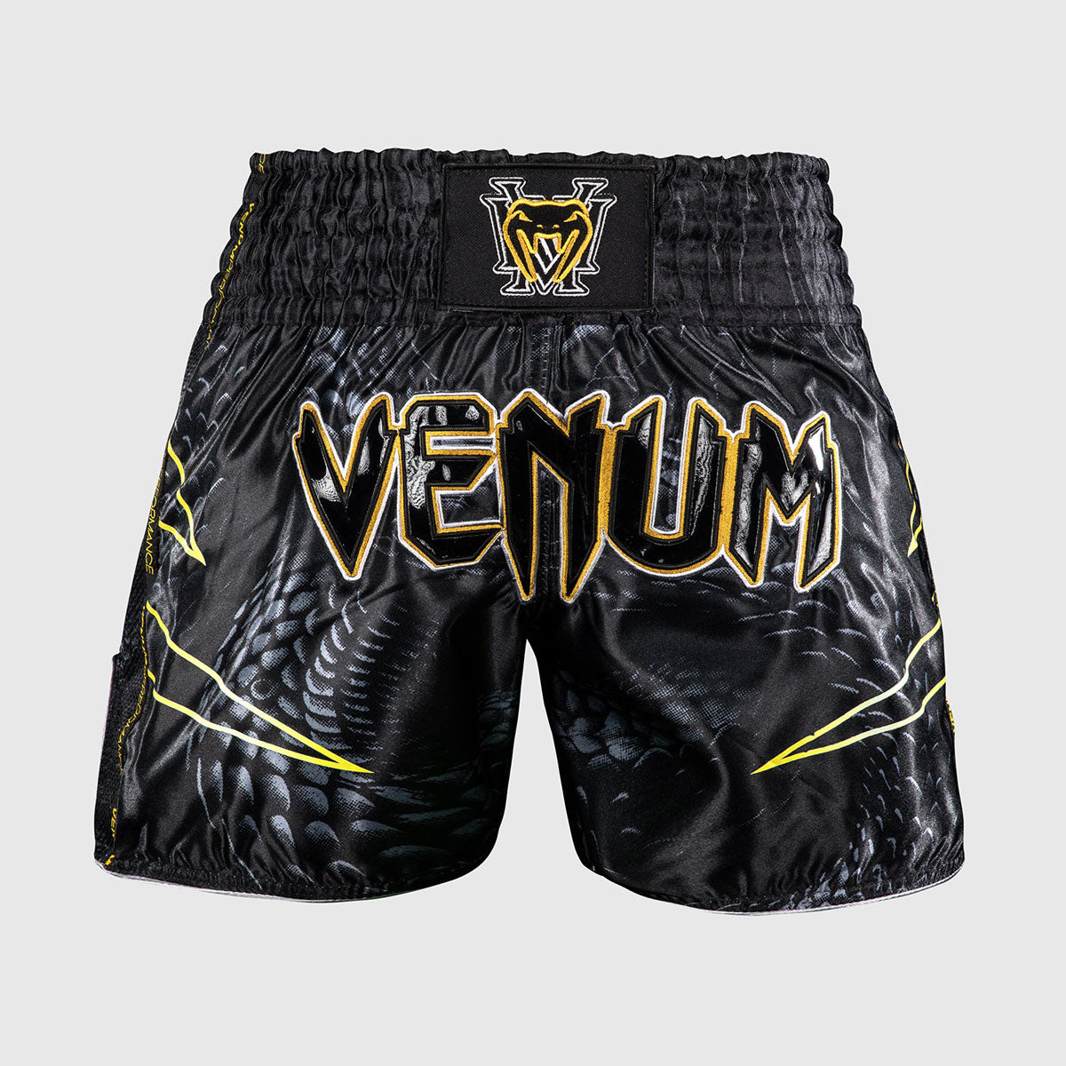 Venum Matupa Kick-Thai-Shorts Schwarz-Grau-Gold