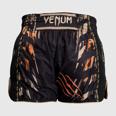 Venum Tiger Kick-Thai-Shorts Schwarz-Orange