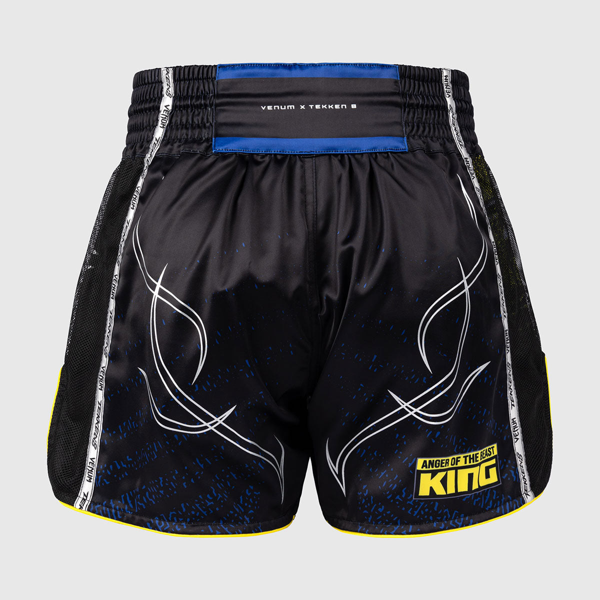 Venum Tekken 8 King Kick-Thai-Shorts Schwarz-Gelb