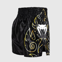 Venum VTC Flammen Kick-Thai-Shorts Schwarz-Gold