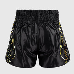 Venum VTC Flammen Kick-Thai-Shorts Schwarz-Gold