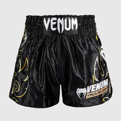 Venum VTC Flammen Kick-Thai-Shorts Schwarz-Gold