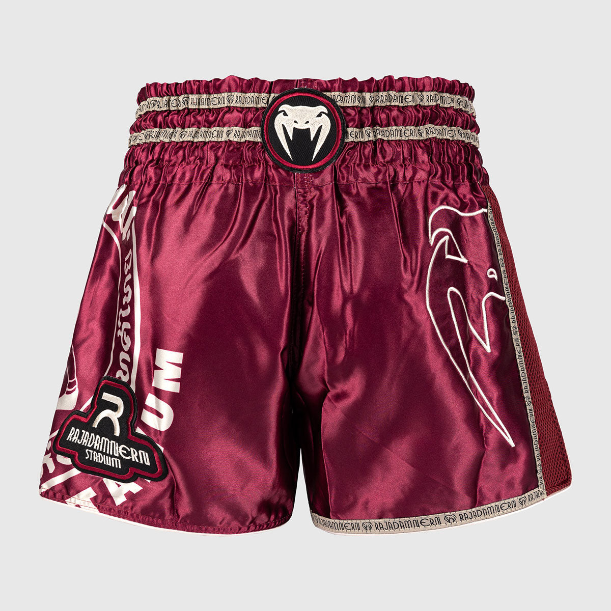 Venum x Rajadamnern Kick-Thai-Shorts Burgunderrot