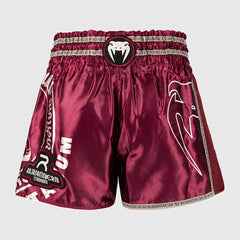 Venum x Rajadamnern Kick-Thai-Shorts Burgunderrot