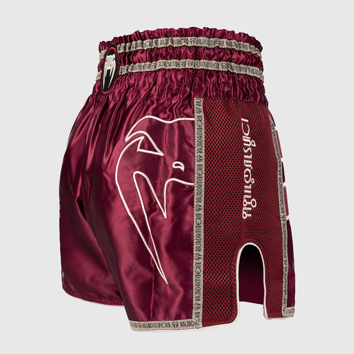 Venum x Rajadamnern Kick-Thai-Shorts Burgunderrot